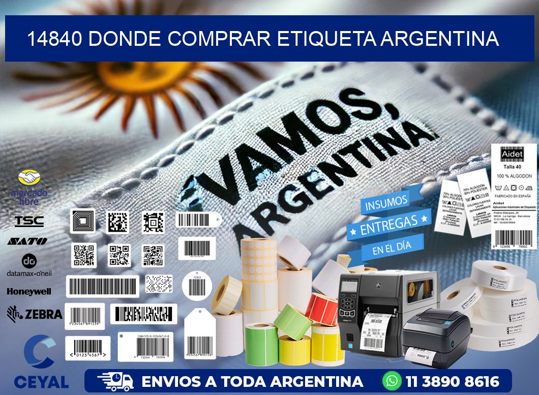 14840 DONDE COMPRAR ETIQUETA ARGENTINA