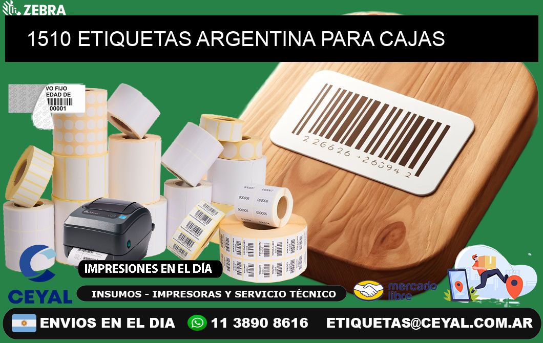 1510 ETIQUETAS ARGENTINA PARA CAJAS