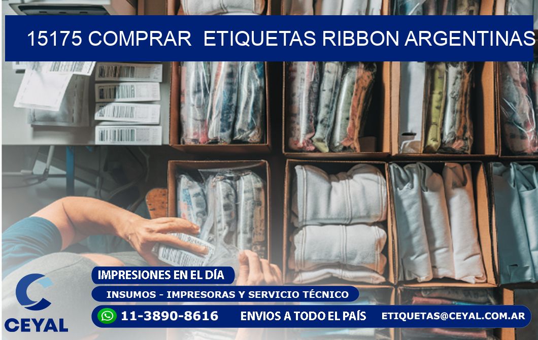 15175 COMPRAR  ETIQUETAS RIBBON ARGENTINAS