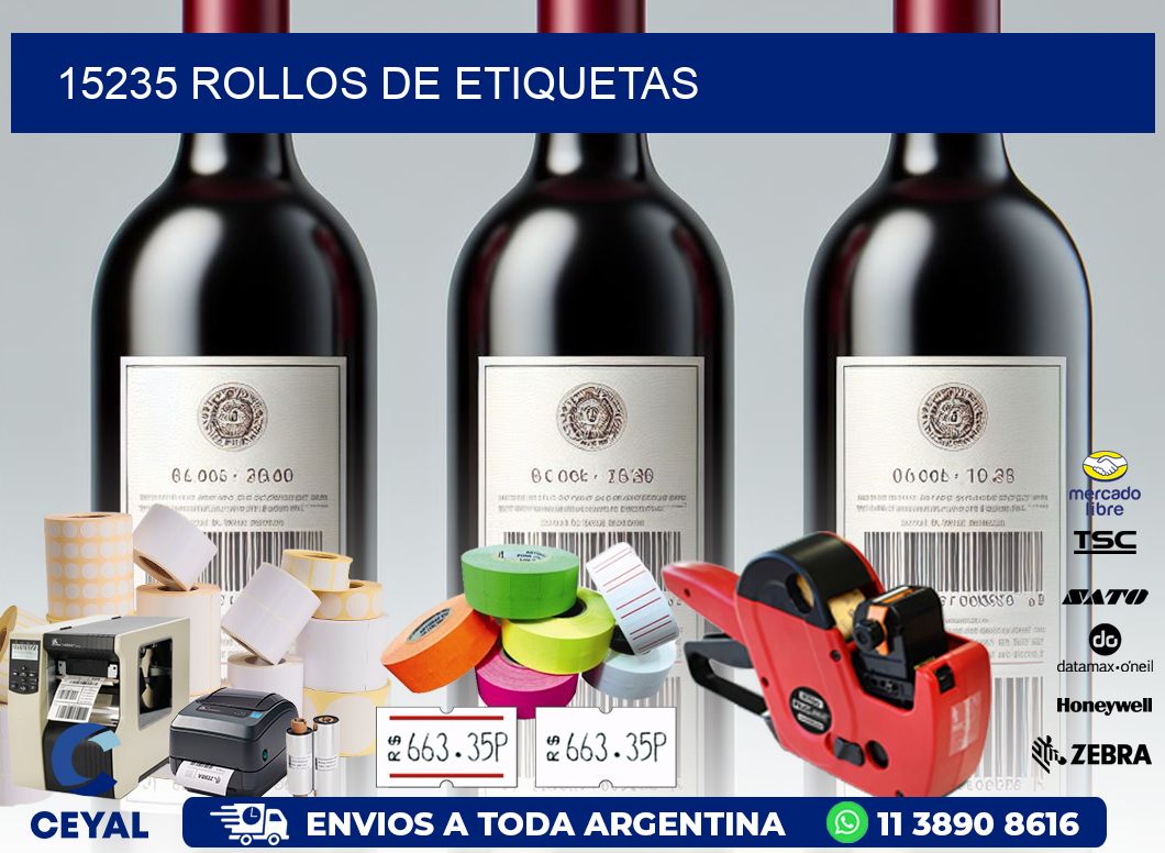 15235 ROLLOS DE ETIQUETAS