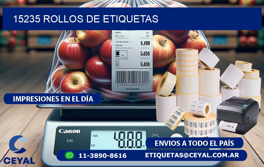 15235 ROLLOS DE ETIQUETAS