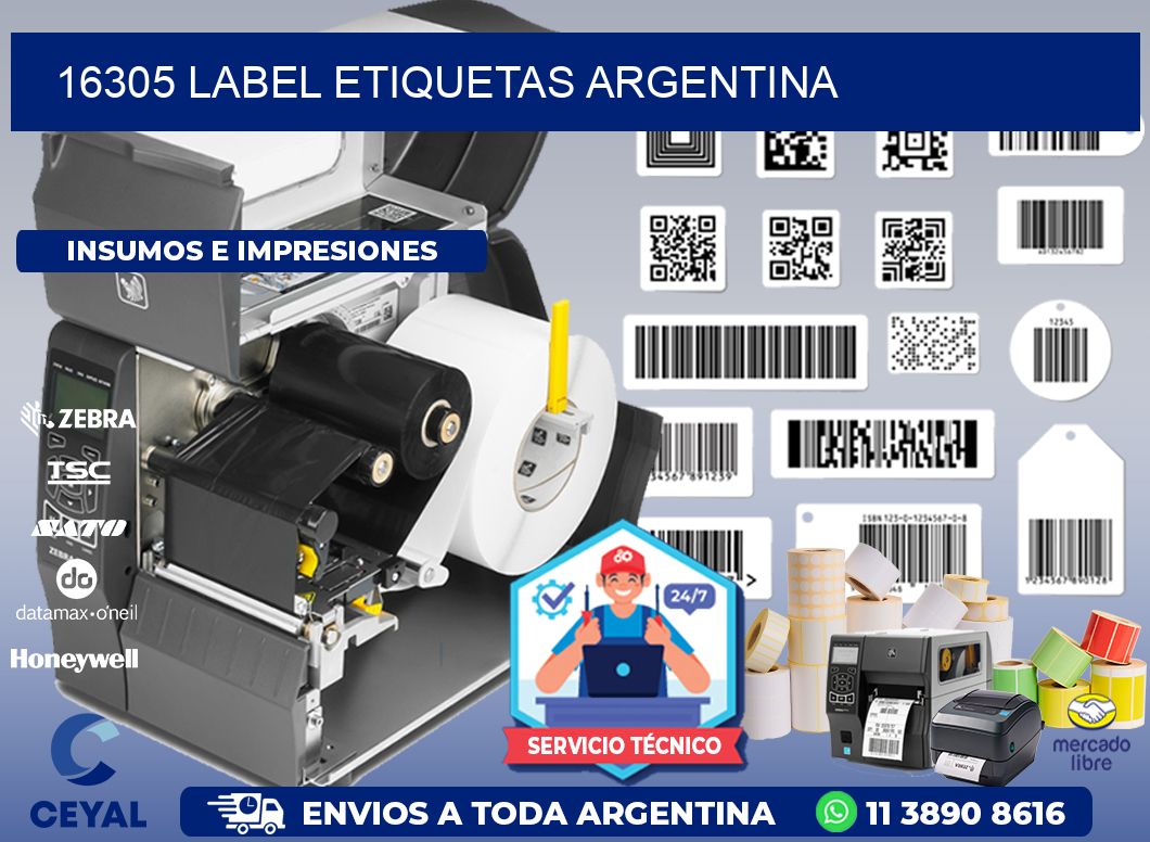 16305 LABEL ETIQUETAS ARGENTINA