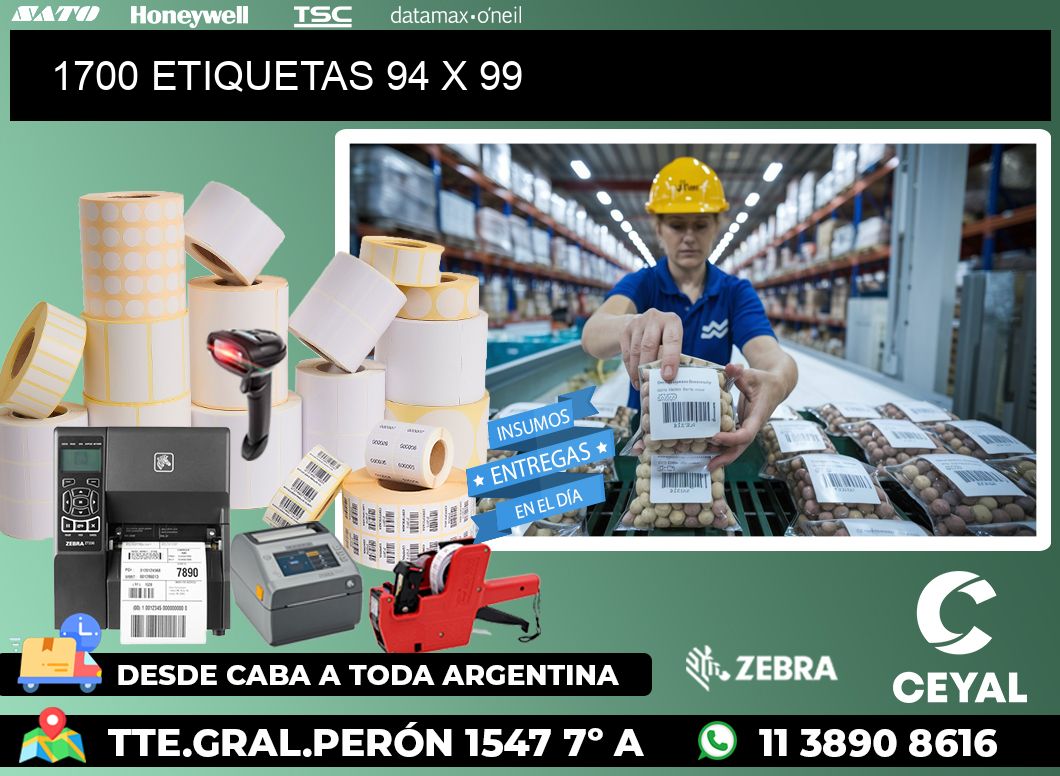 1700 ETIQUETAS 94 x 99