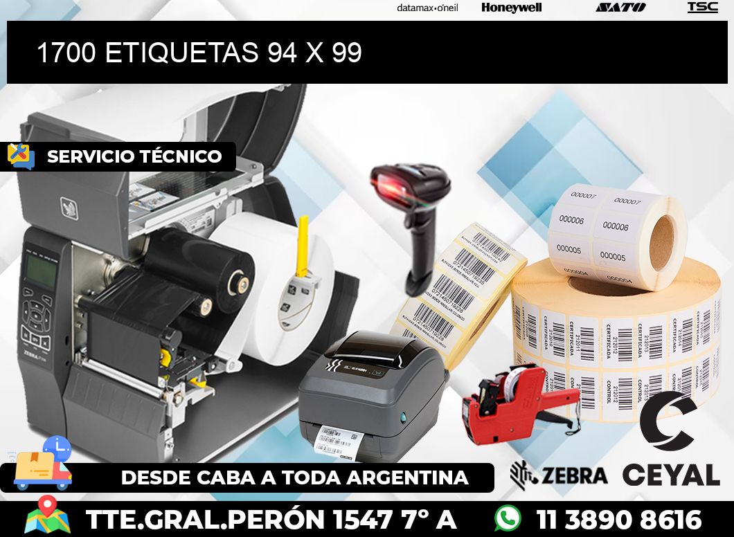 1700 ETIQUETAS 94 x 99