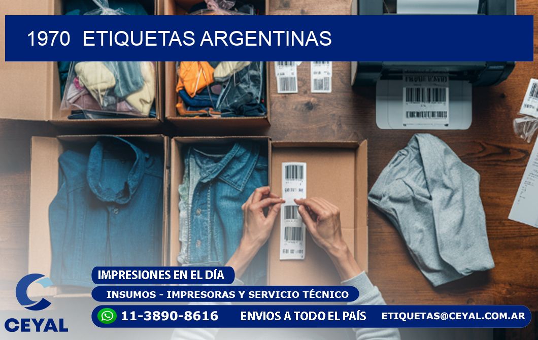 1970  ETIQUETAS ARGENTINAS