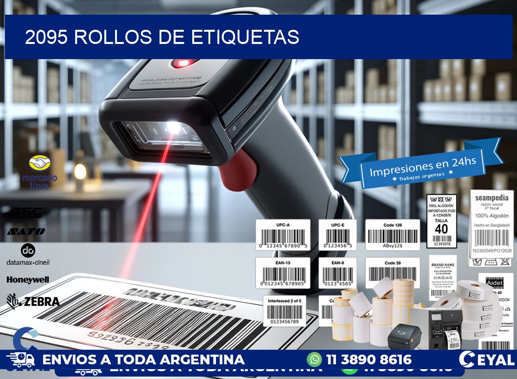2095 ROLLOS DE ETIQUETAS