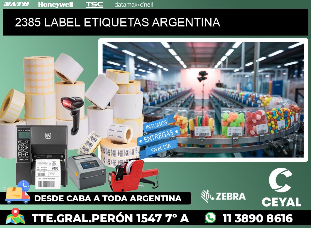 2385 LABEL ETIQUETAS ARGENTINA
