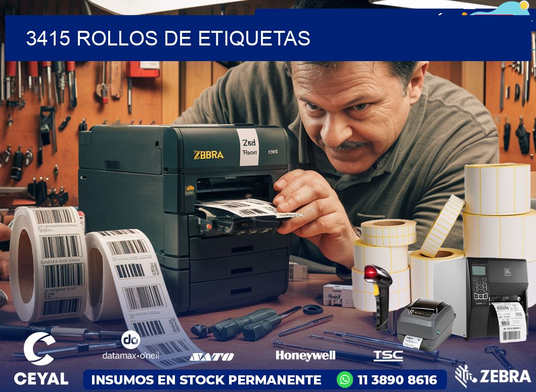 3415 ROLLOS DE ETIQUETAS