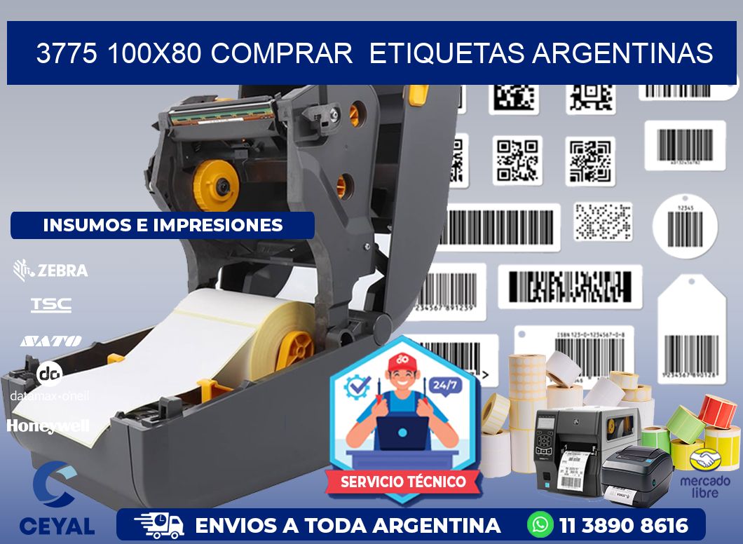 3775 100X80 COMPRAR  ETIQUETAS ARGENTINAS