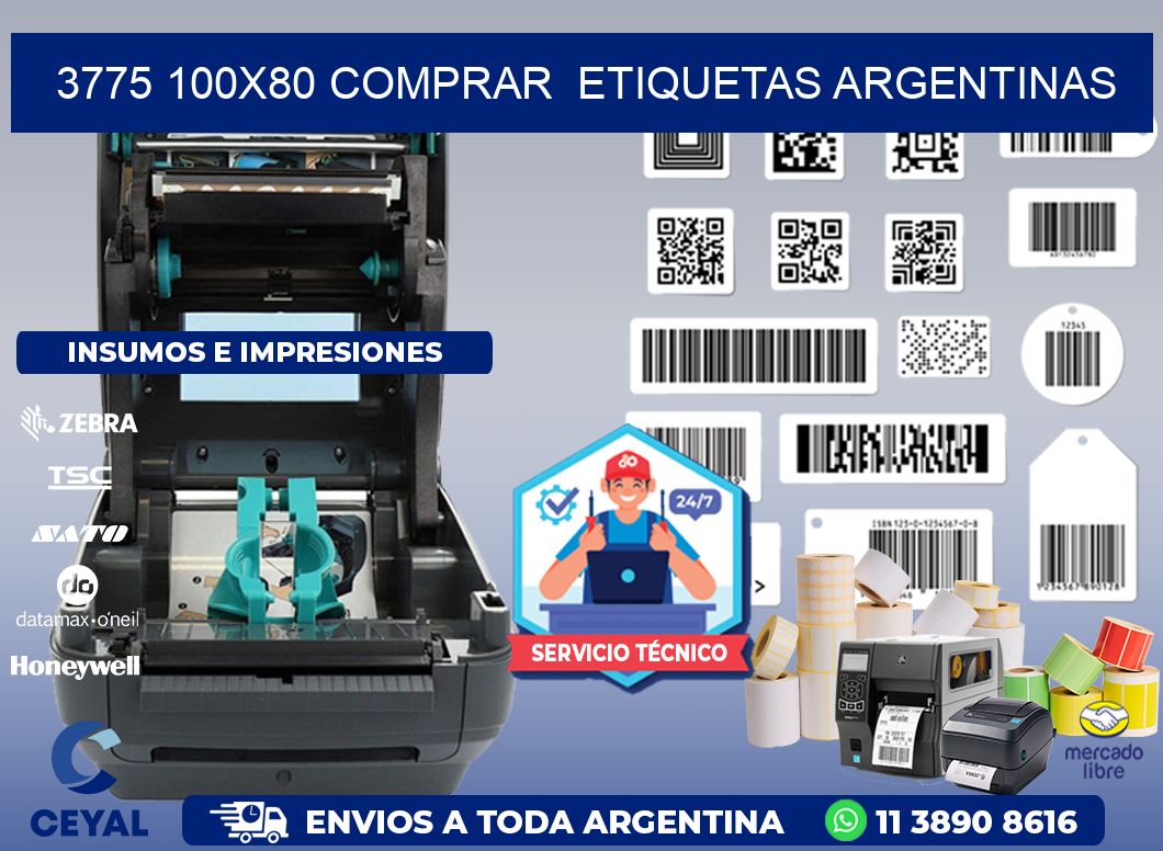 3775 100X80 COMPRAR  ETIQUETAS ARGENTINAS
