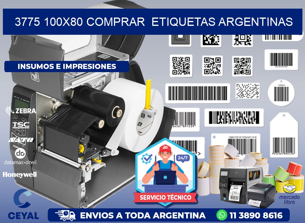 3775 100X80 COMPRAR  ETIQUETAS ARGENTINAS