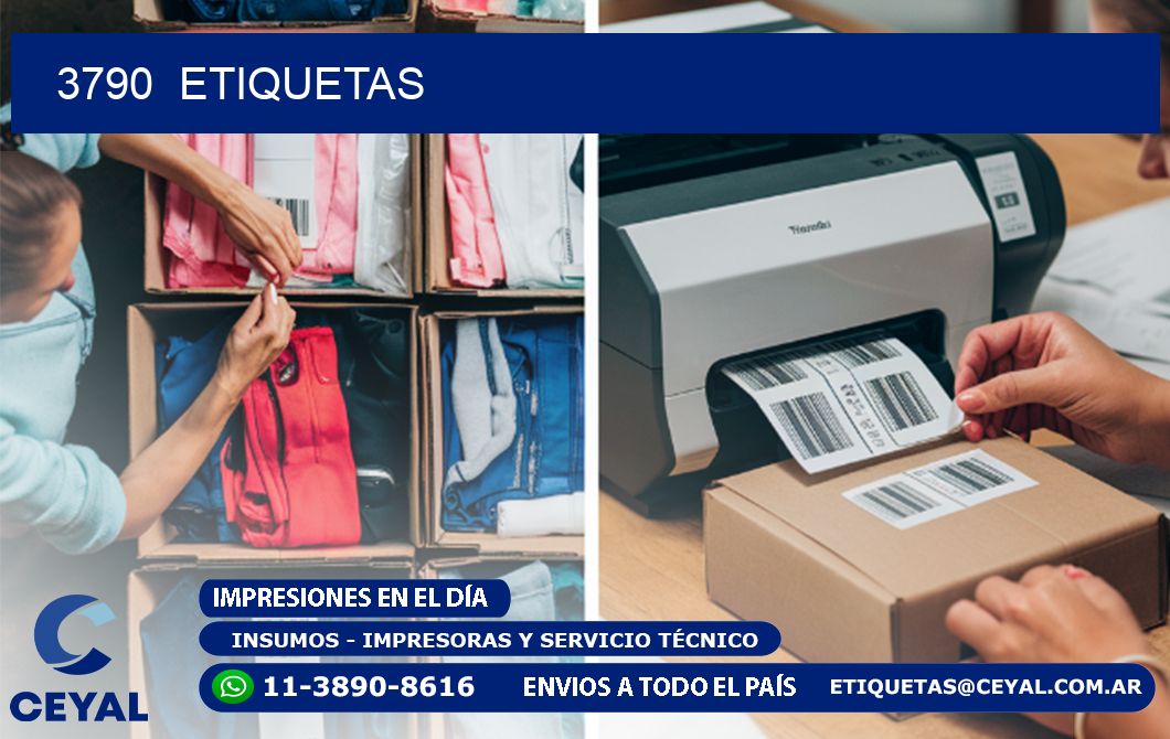 3790  ETIQUETAS