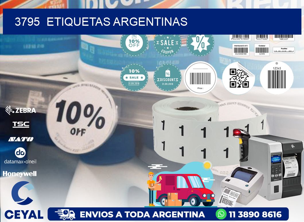 3795  ETIQUETAS ARGENTINAS