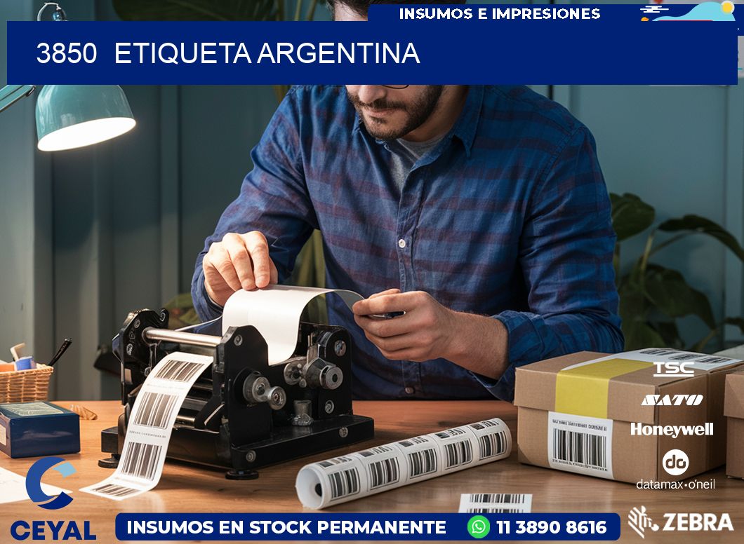 3850  ETIQUETA ARGENTINA