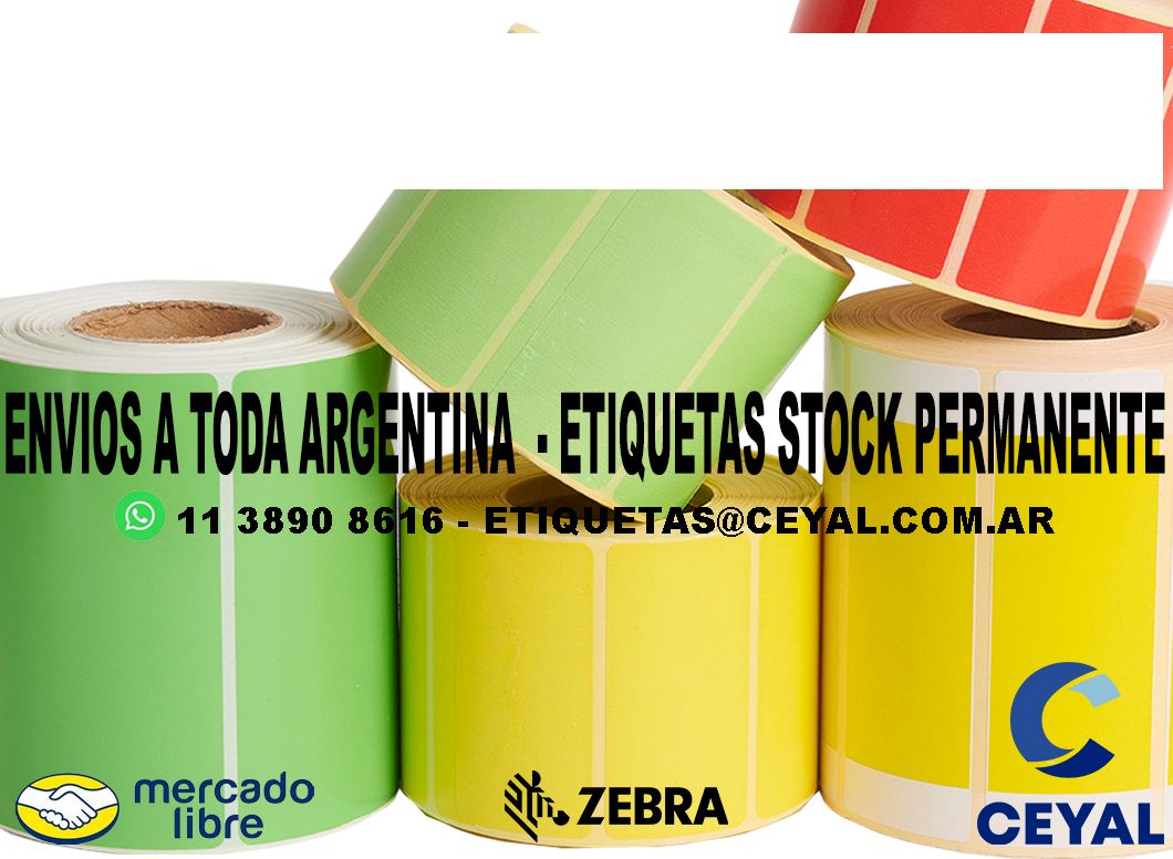 5000 ETIQUETAS RIBBON 63 x 25 ENVIOS ARGENTINA