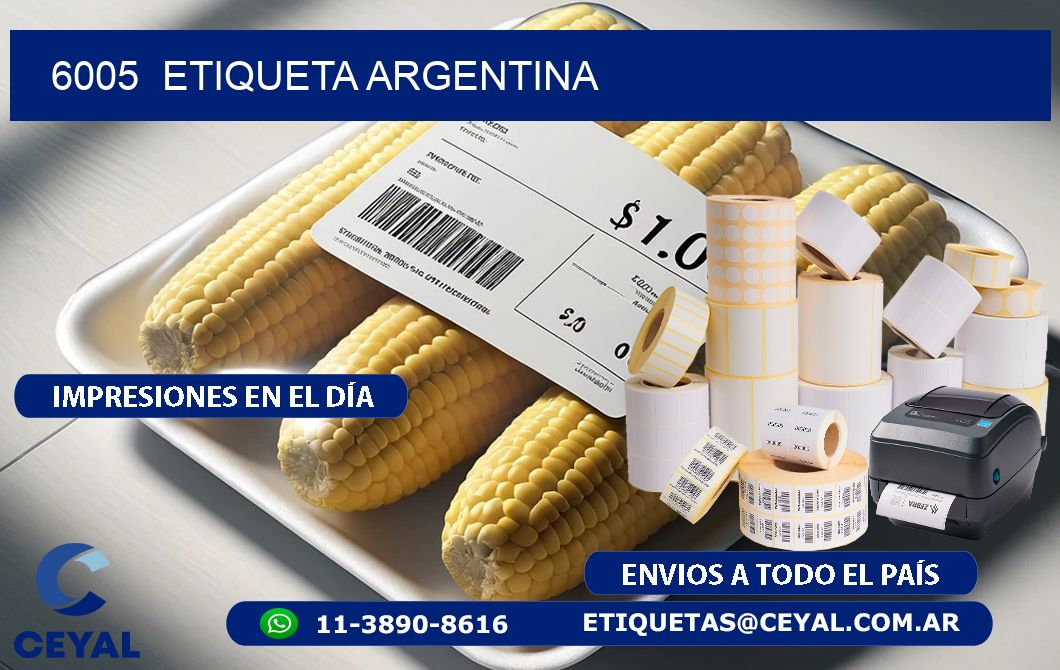 6005  ETIQUETA ARGENTINA