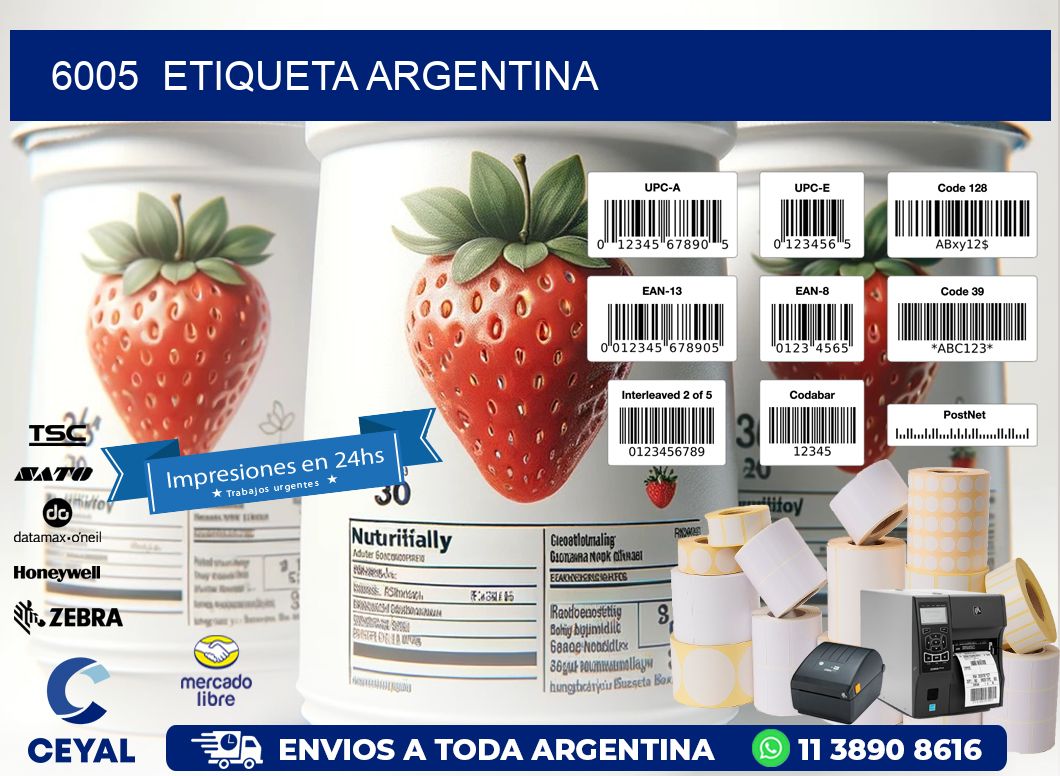 6005  ETIQUETA ARGENTINA