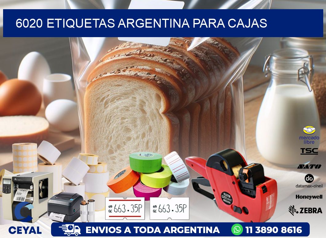 6020 ETIQUETAS ARGENTINA PARA CAJAS
