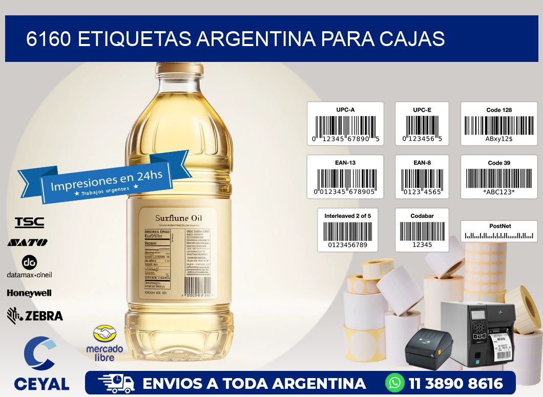 6160 ETIQUETAS ARGENTINA PARA CAJAS