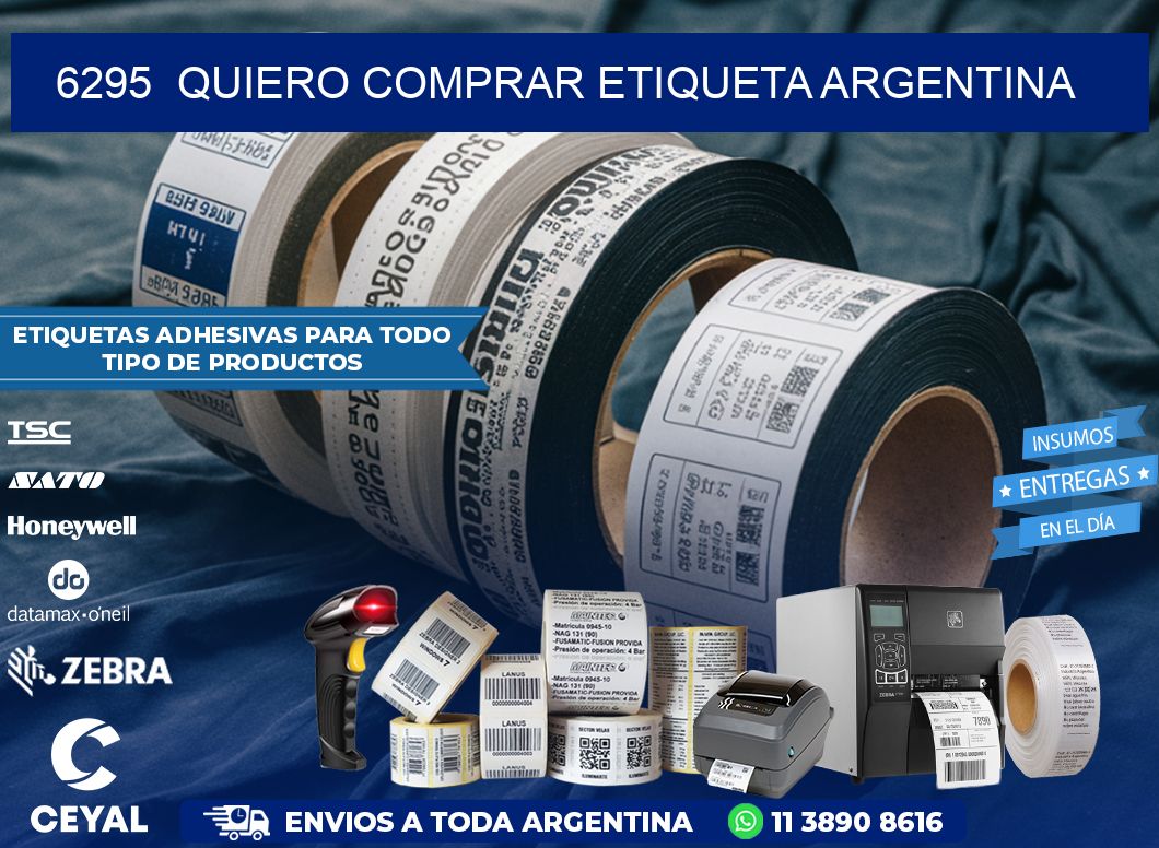 6295  QUIERO COMPRAR ETIQUETA ARGENTINA
