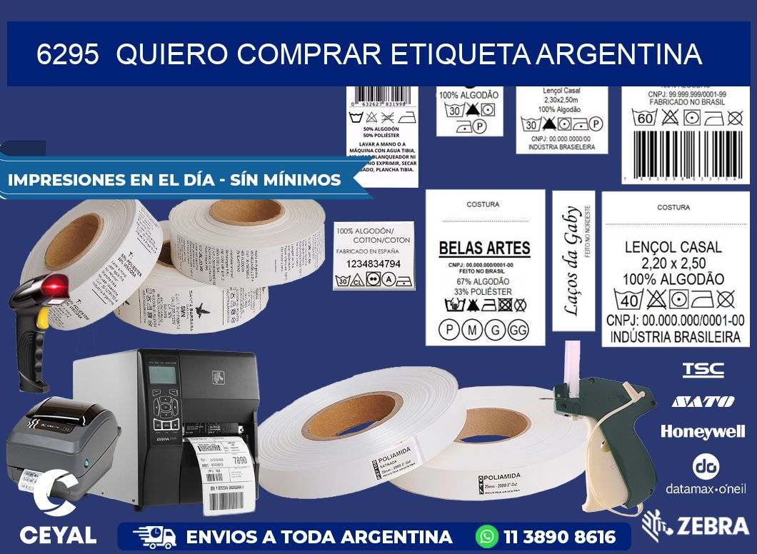 6295  QUIERO COMPRAR ETIQUETA ARGENTINA