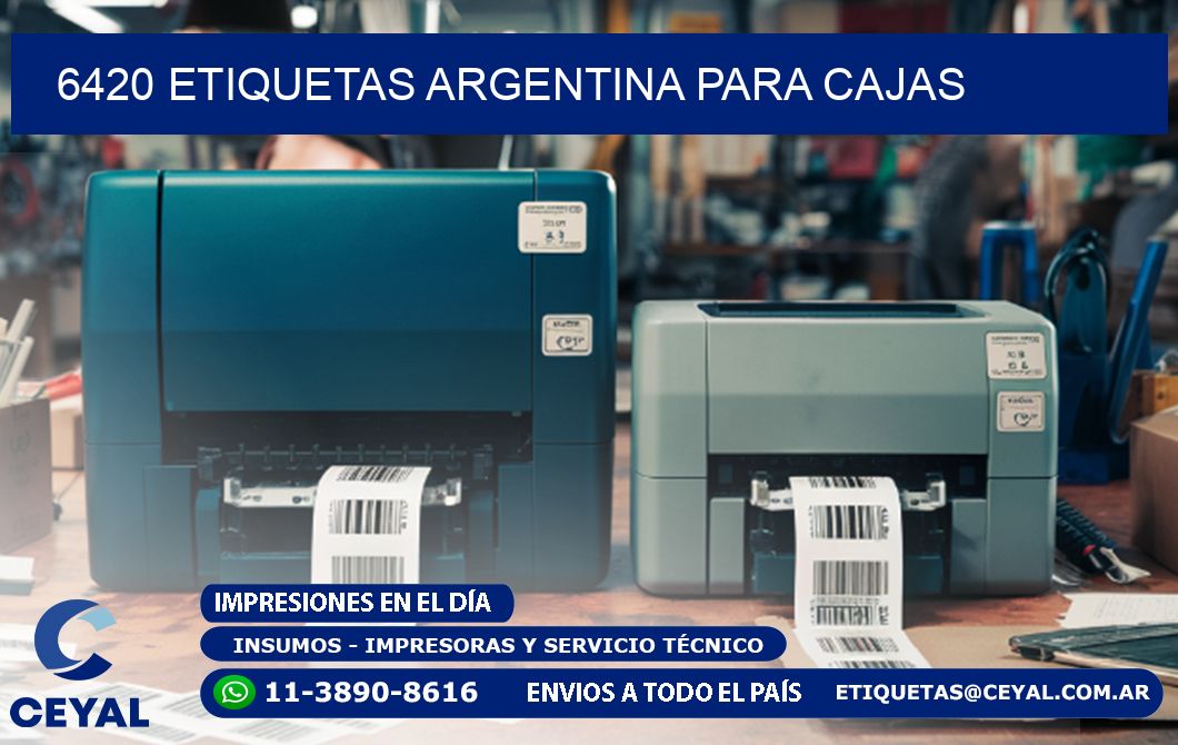 6420 ETIQUETAS ARGENTINA PARA CAJAS