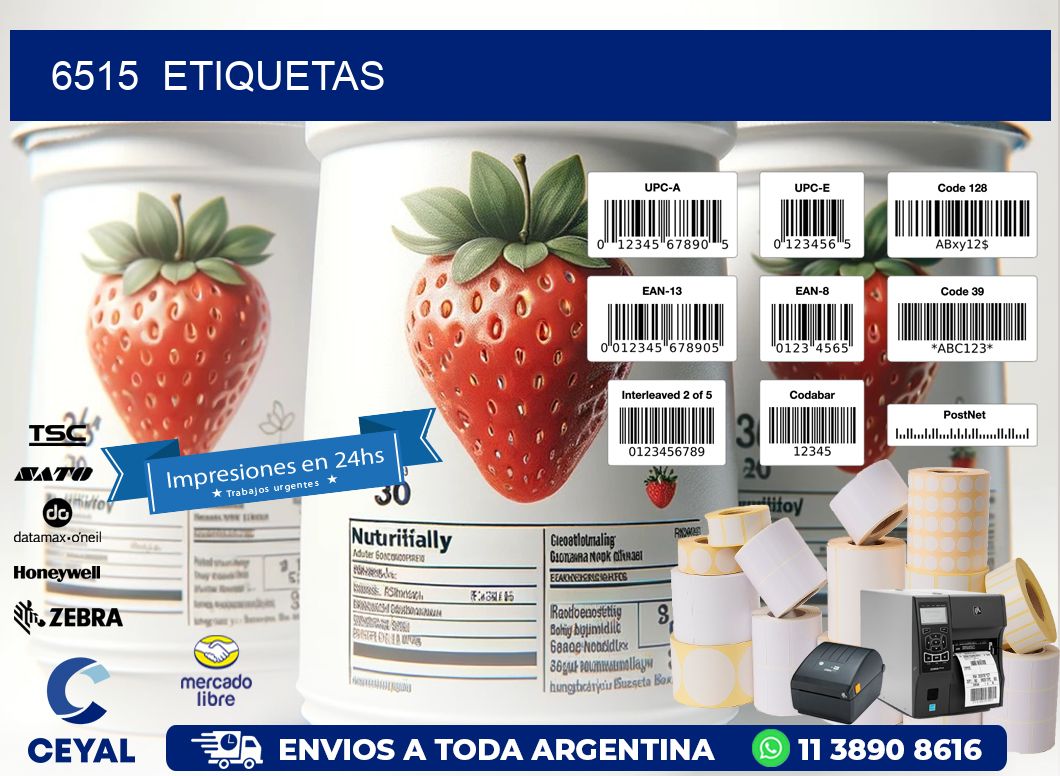 6515 ETIQUETAS