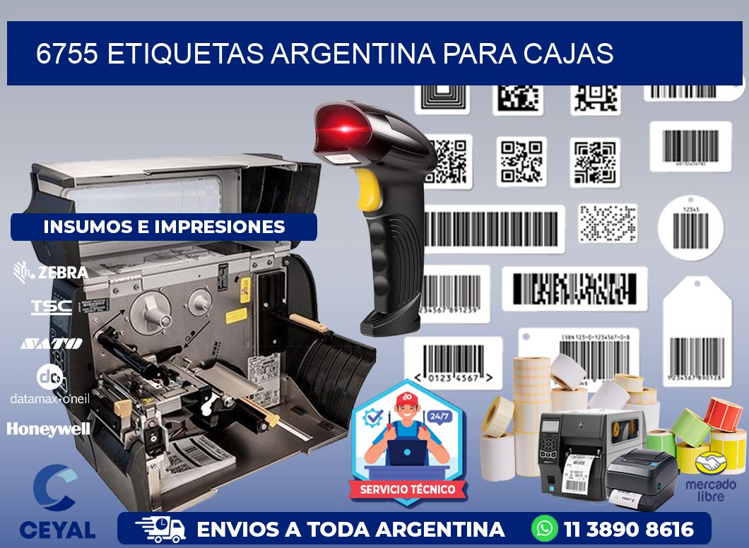 6755 ETIQUETAS ARGENTINA PARA CAJAS