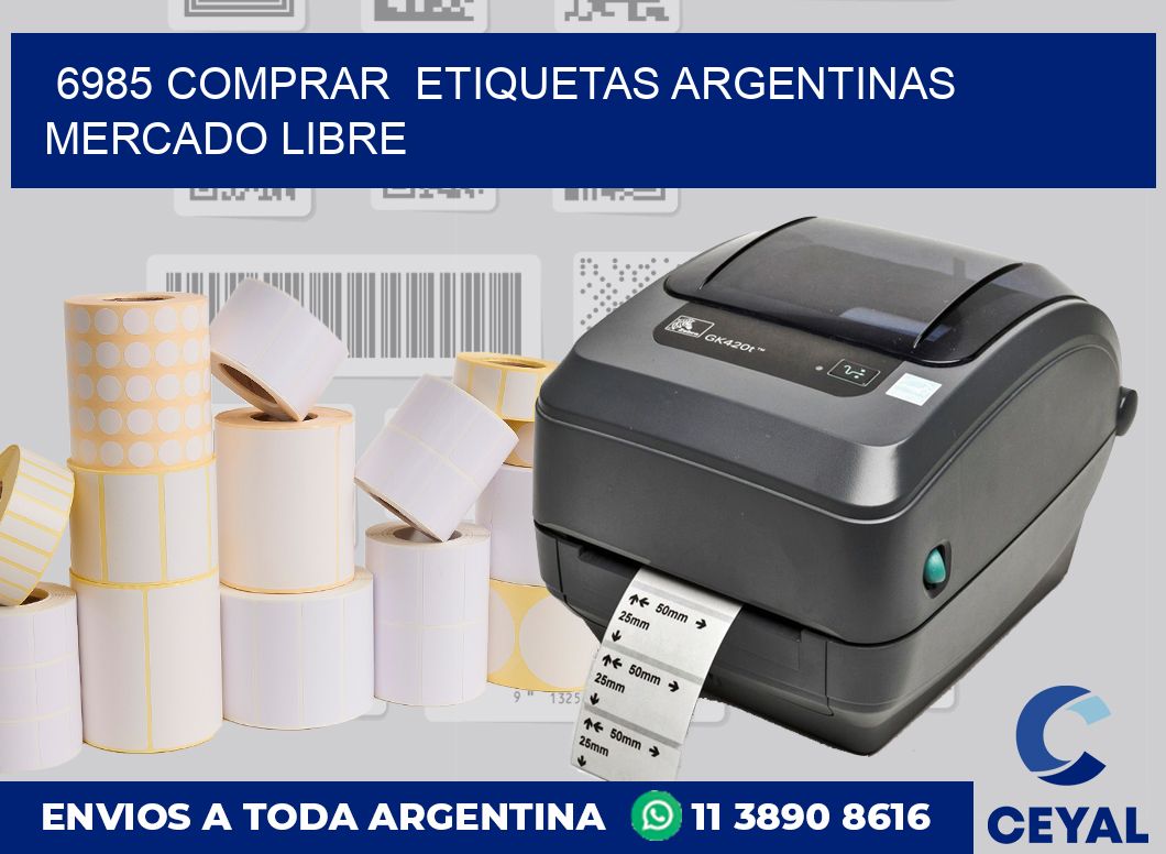 6985 COMPRAR  ETIQUETAS ARGENTINAS MERCADO LIBRE