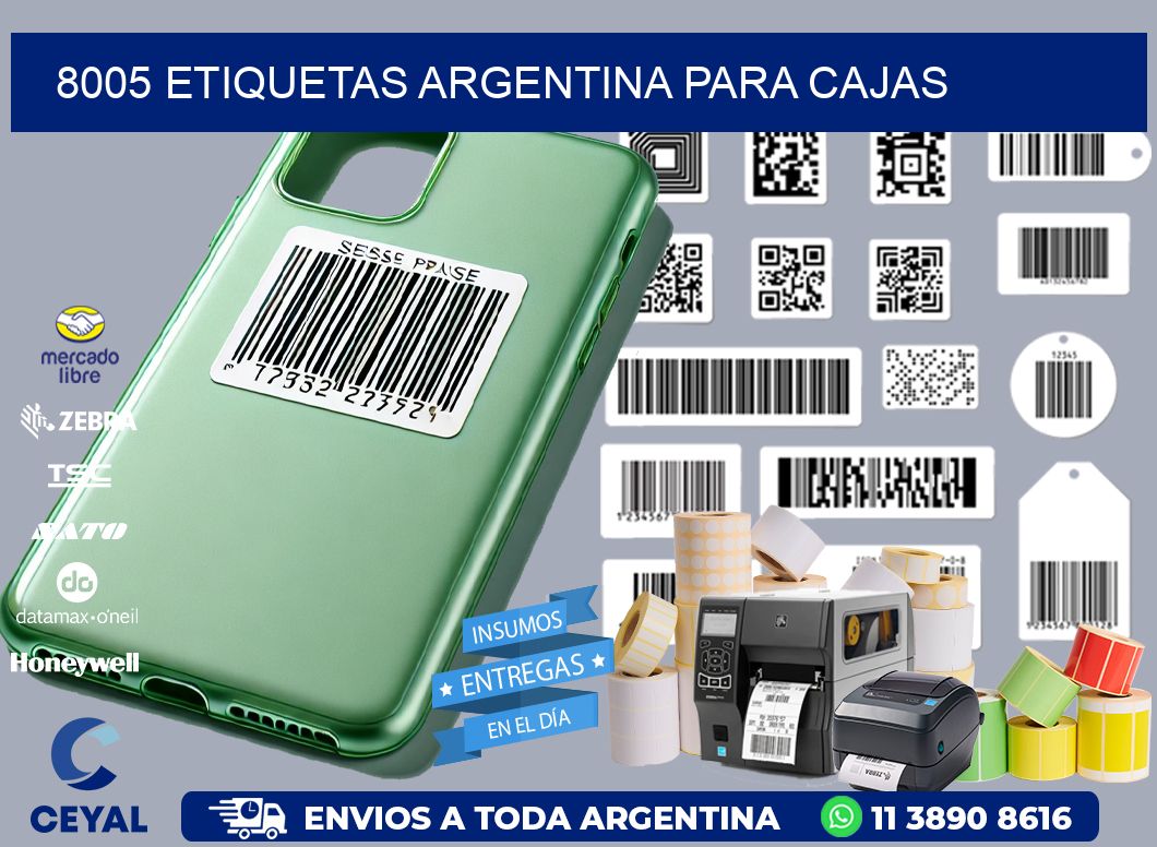 8005 ETIQUETAS ARGENTINA PARA CAJAS