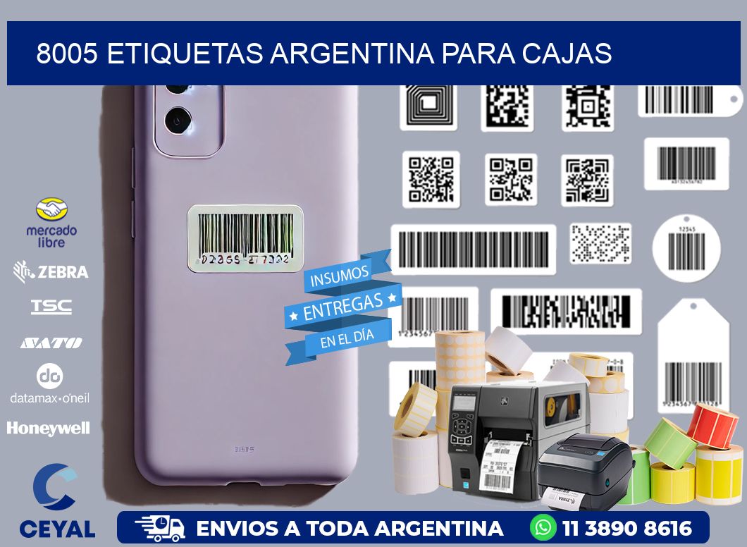 8005 ETIQUETAS ARGENTINA PARA CAJAS