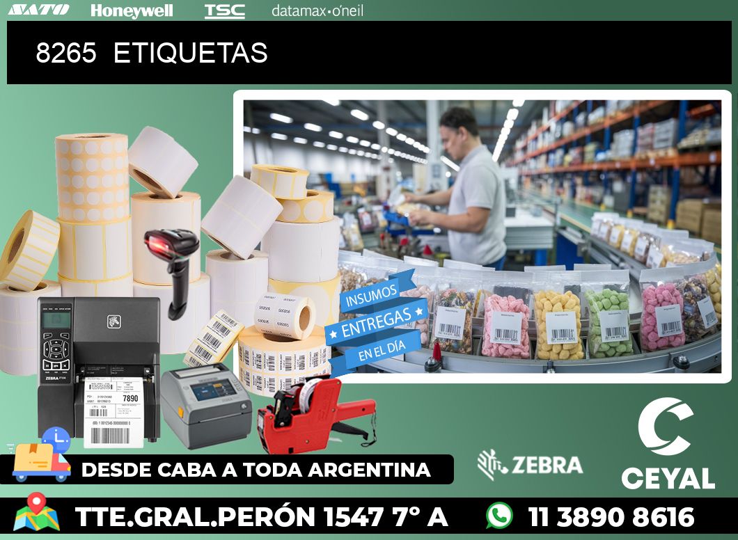 8265  ETIQUETAS