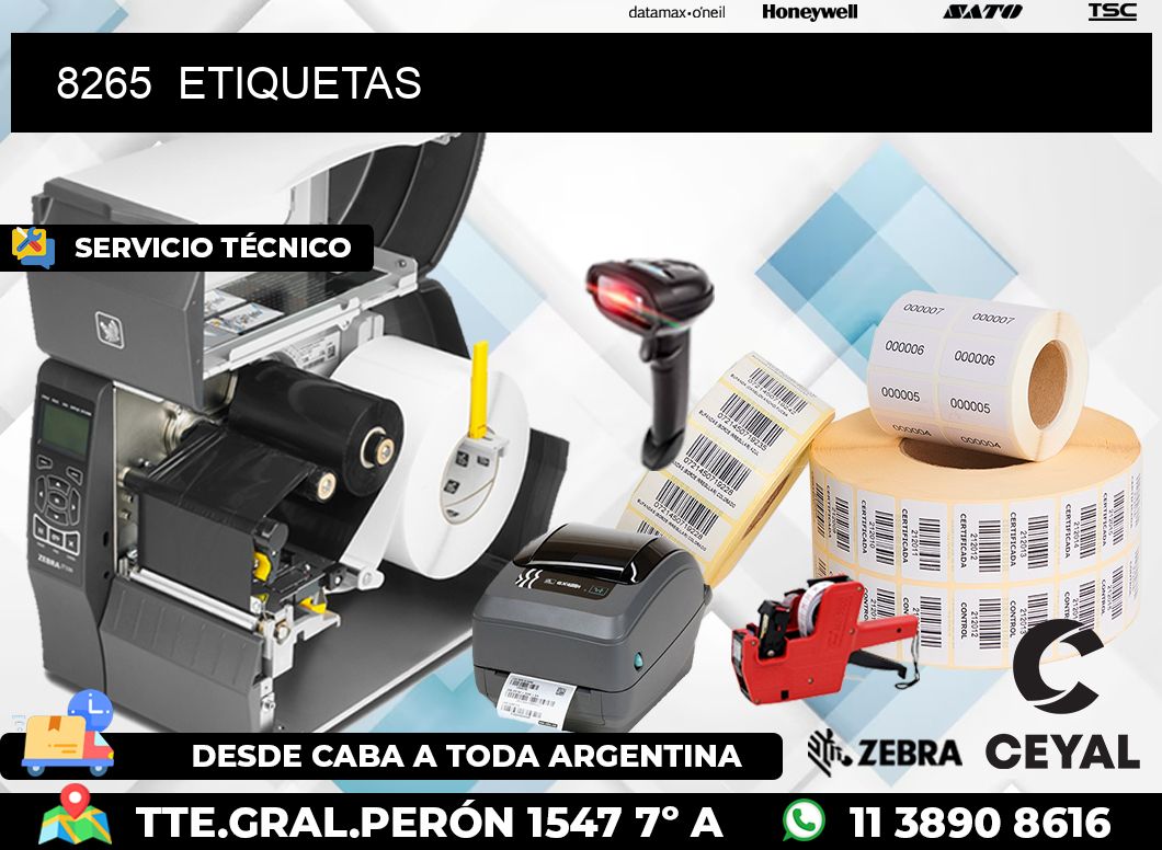 8265  ETIQUETAS