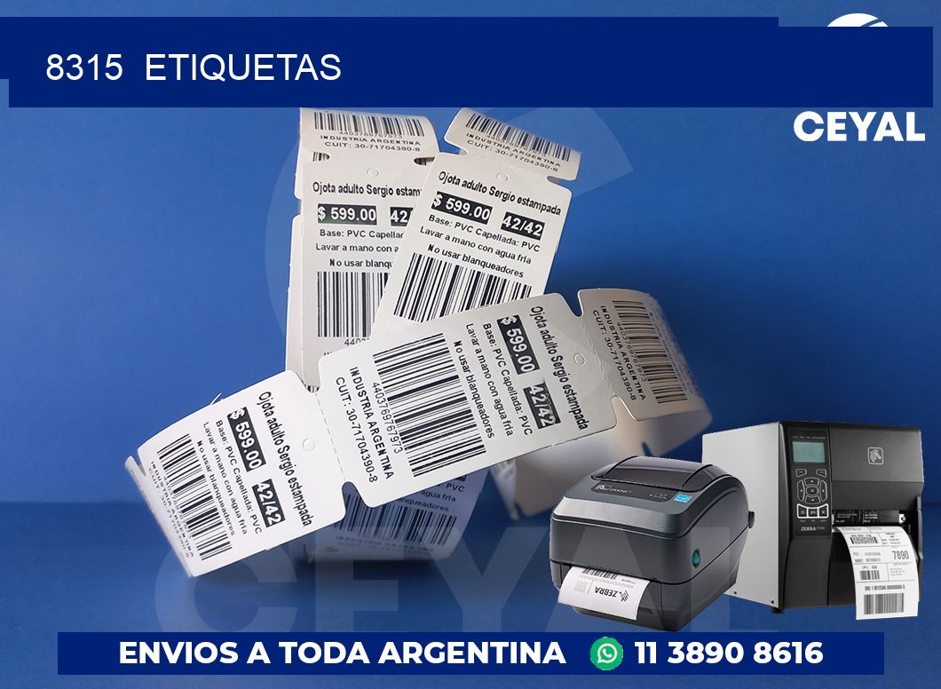 8315  ETIQUETAS