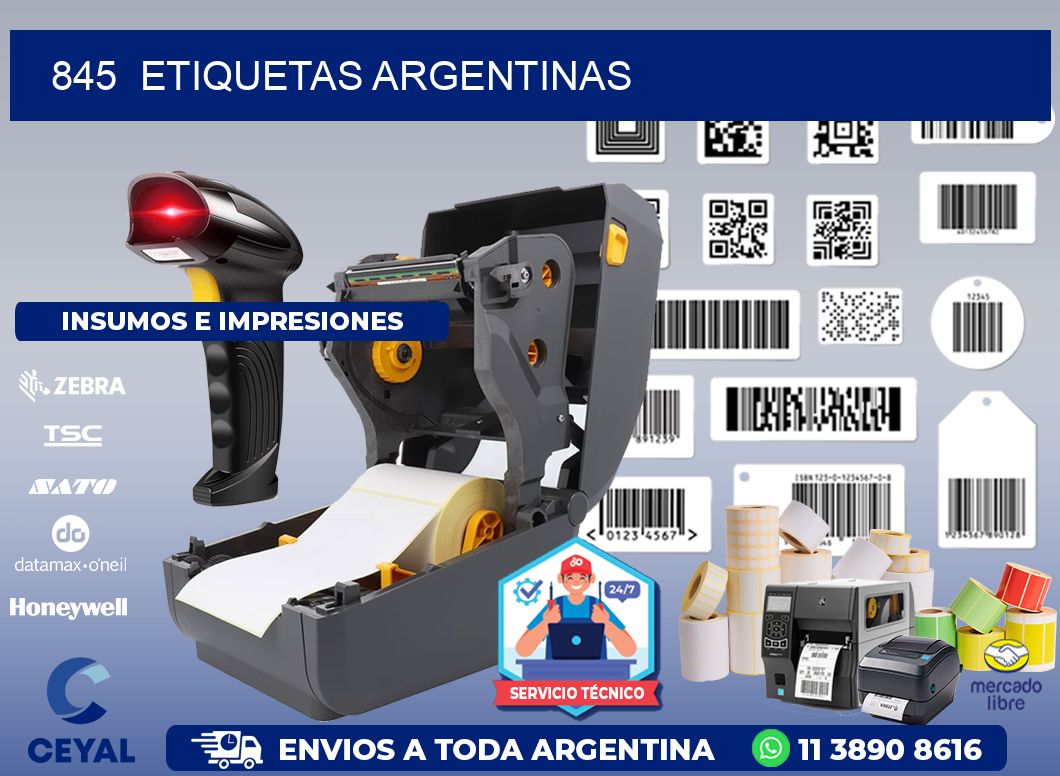 845 ETIQUETAS ARGENTINAS