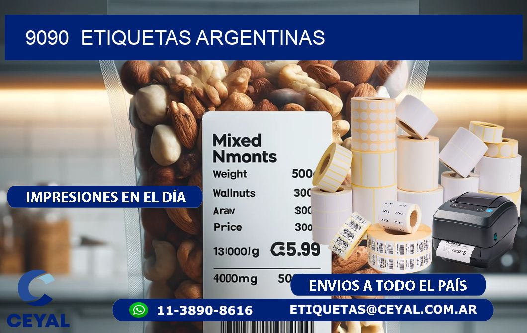 9090 ETIQUETAS ARGENTINAS