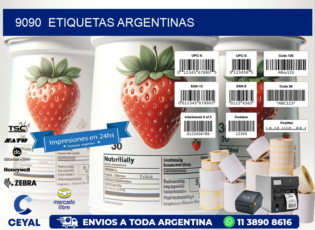 9090 ETIQUETAS ARGENTINAS