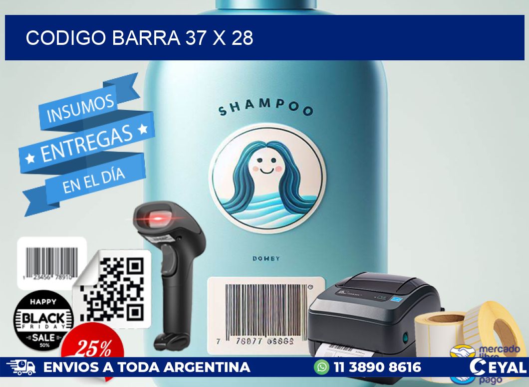 CODIGO BARRA 37 x 28