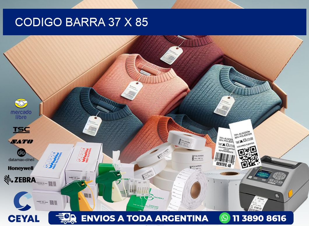 CODIGO BARRA 37 x 85