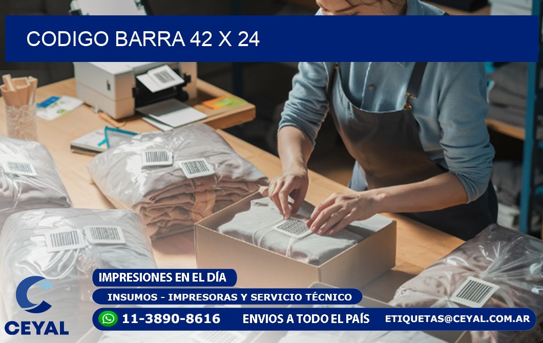CODIGO BARRA 42 x 24