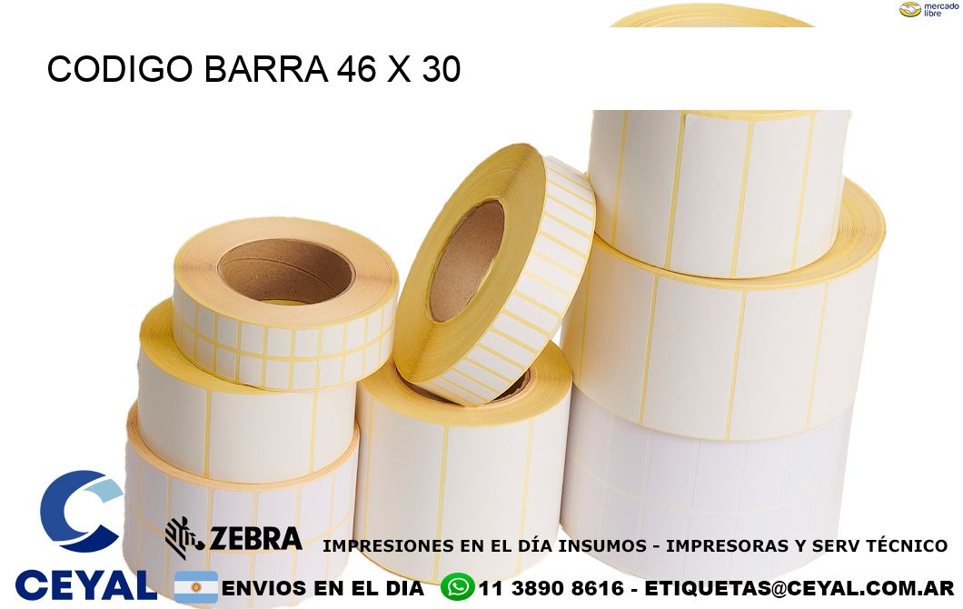 CODIGO BARRA 46 x 30