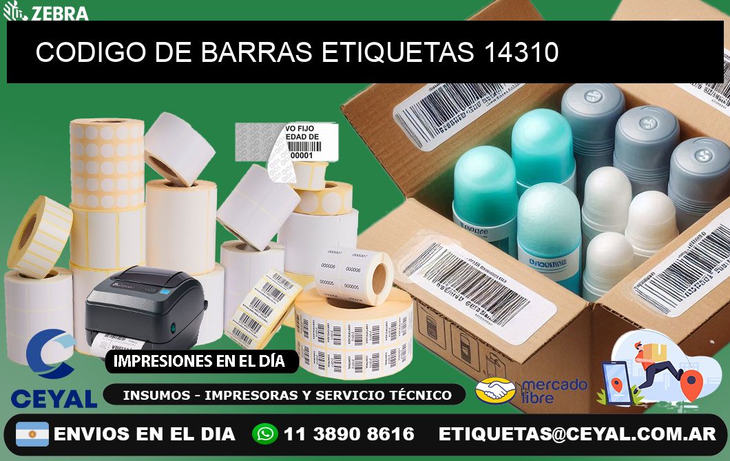 CODIGO DE BARRAS ETIQUETAS 14310