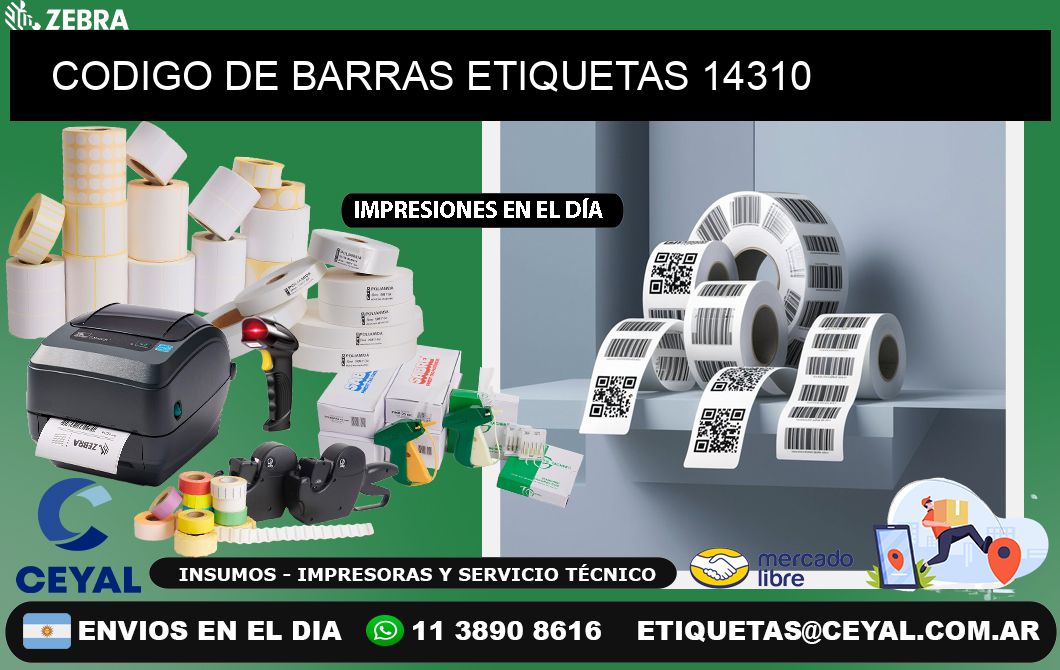 CODIGO DE BARRAS ETIQUETAS 14310