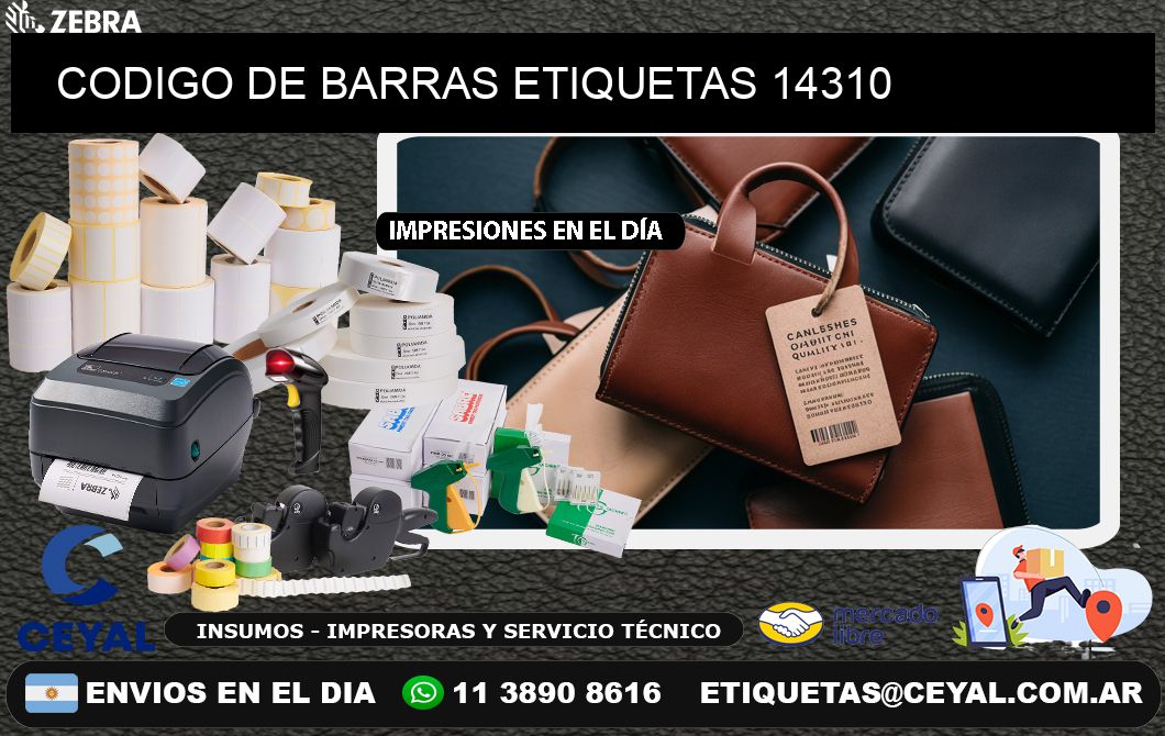 CODIGO DE BARRAS ETIQUETAS 14310