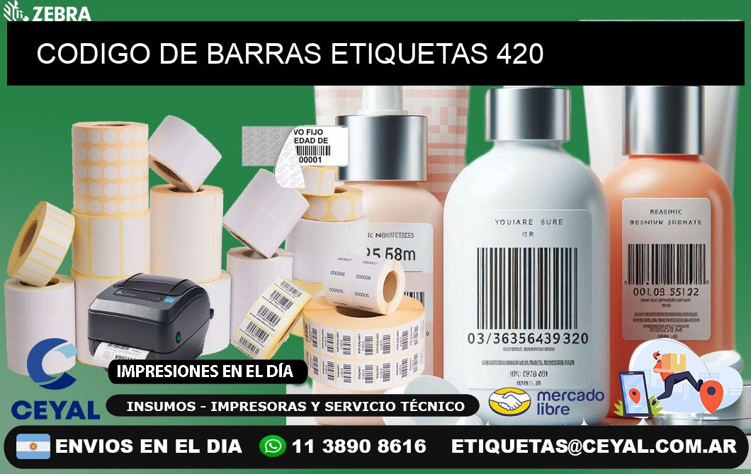 CODIGO DE BARRAS ETIQUETAS 420