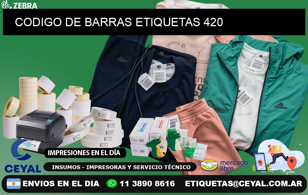 CODIGO DE BARRAS ETIQUETAS 420