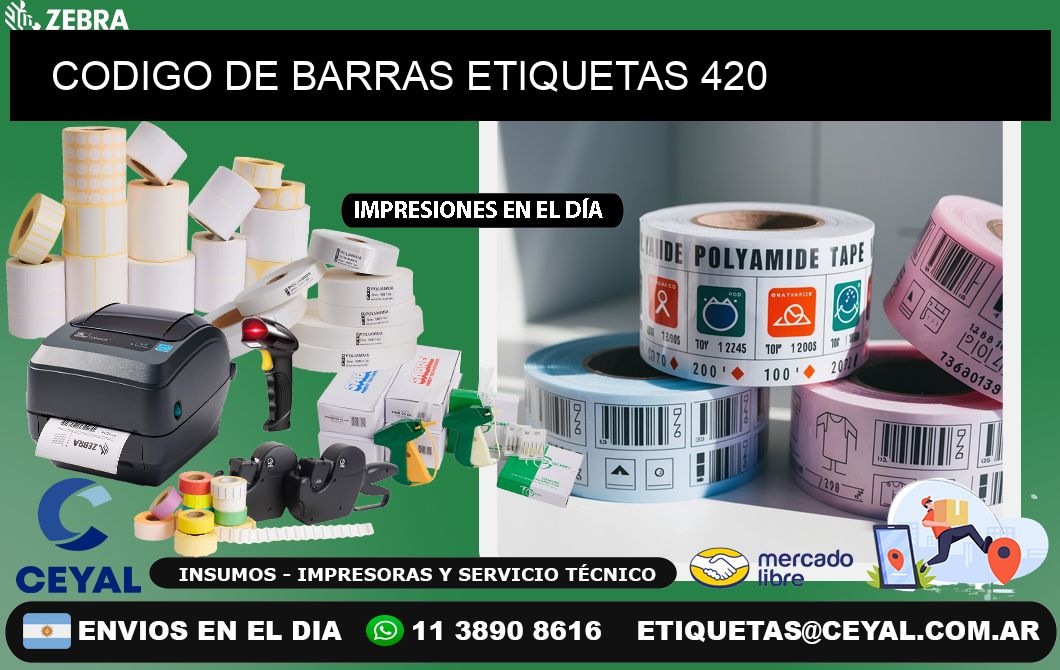 CODIGO DE BARRAS ETIQUETAS 420