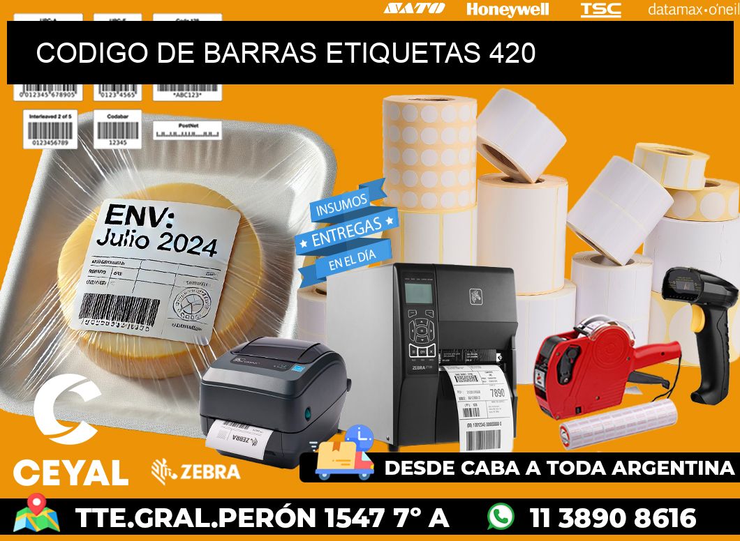 CODIGO DE BARRAS ETIQUETAS 420