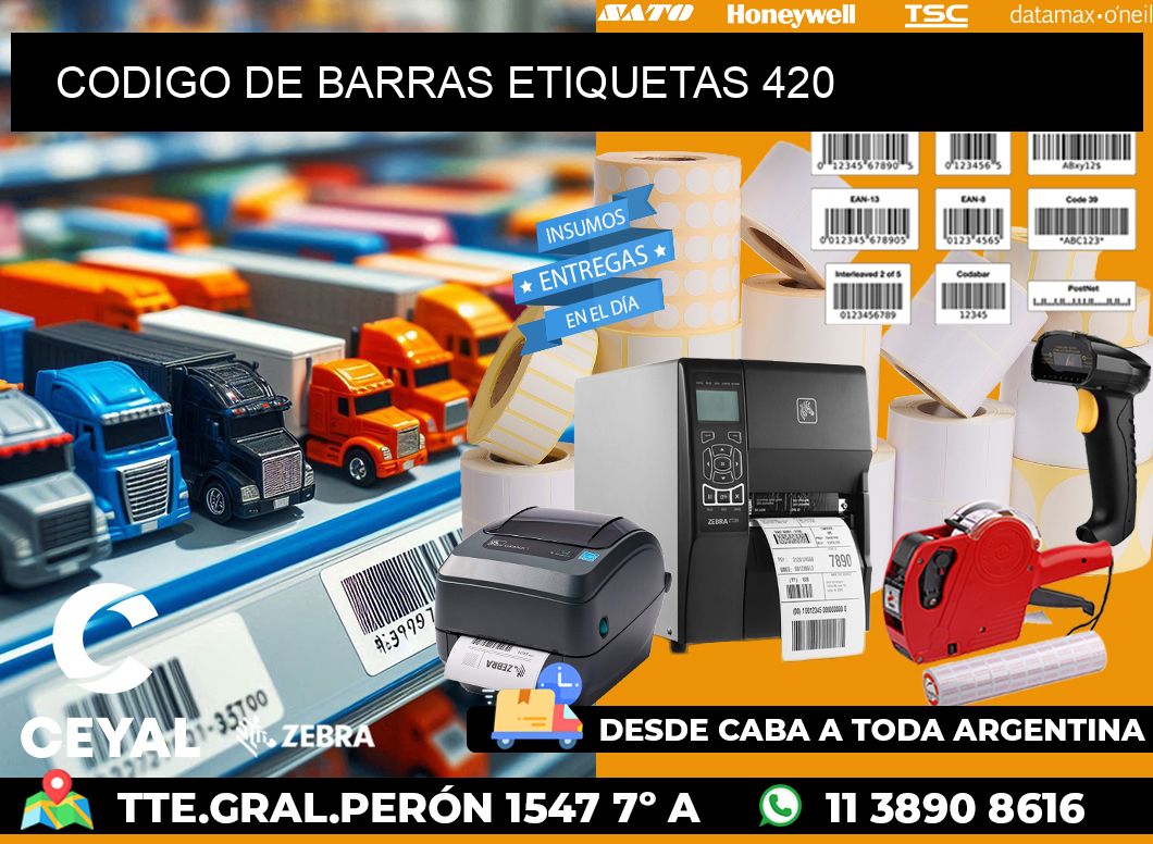 CODIGO DE BARRAS ETIQUETAS 420