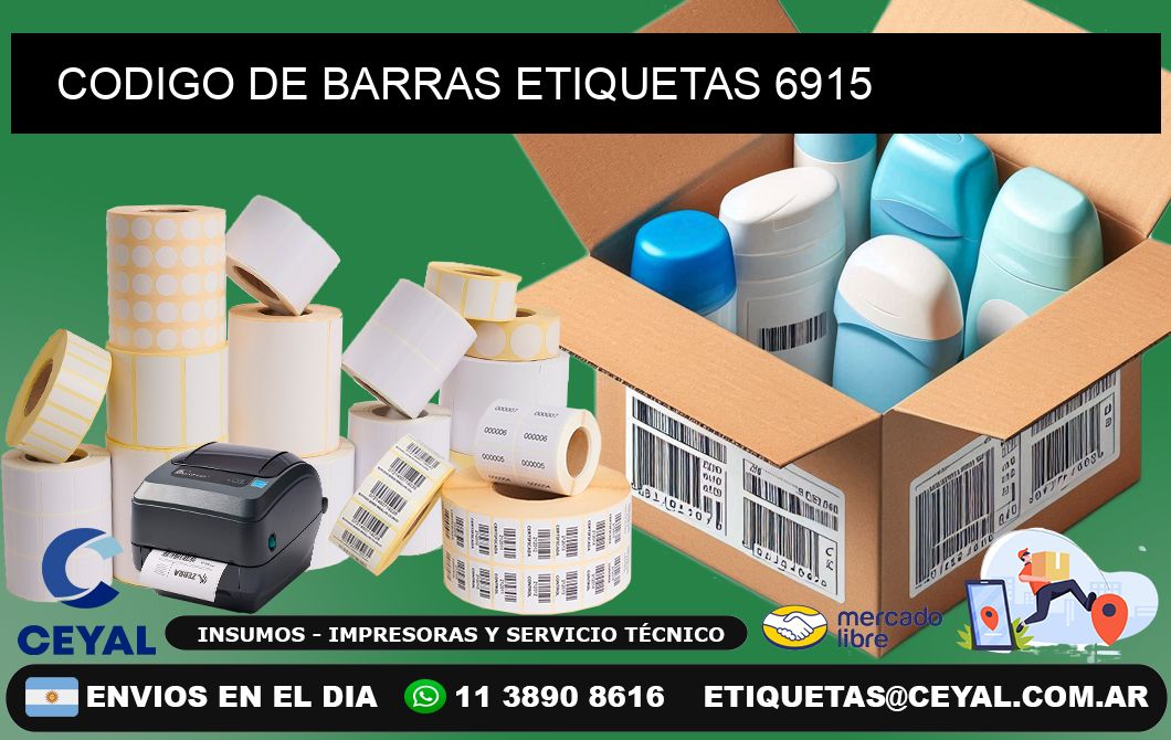 CODIGO DE BARRAS ETIQUETAS 6915